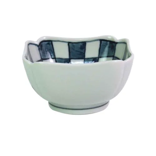 Tigela Quadrada de Porcelana Japonesa Ichimatsu - 8cm